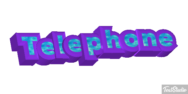 Téléphone Effet de texte