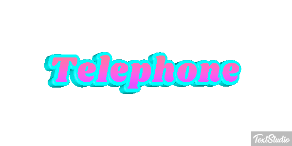 Téléphone Effet de texte