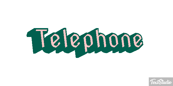 Téléphone Effet de texte