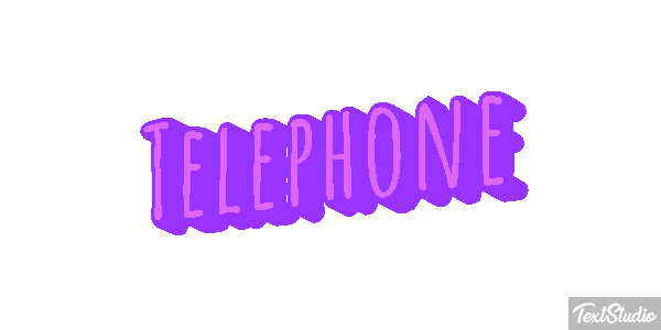 Téléphone Effet de texte
