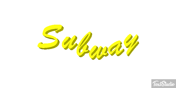 Subway Text effect