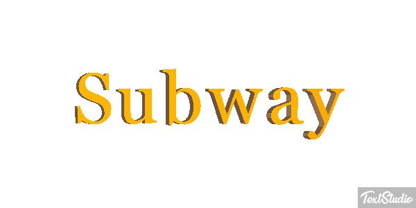 Subway Text effect