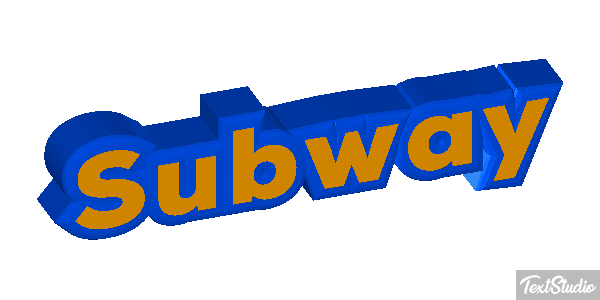 Subway Text effect