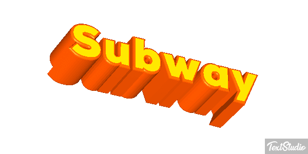 Subway Text effect