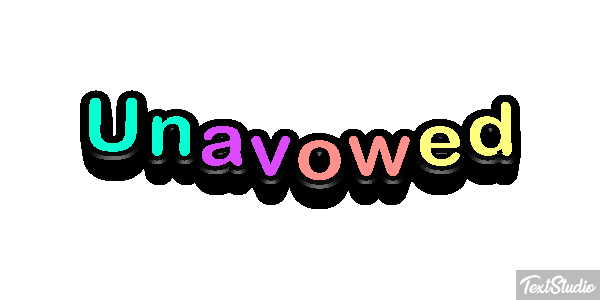 Unavowed Metin efekti