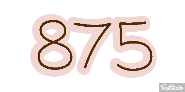 875 Effetto testo