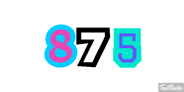 875 Effetto testo