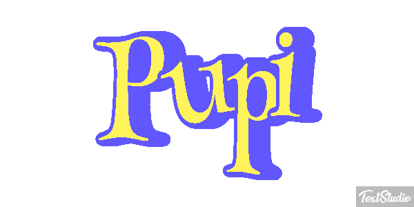 Pupi Text effect