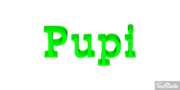 Pupi Text effect