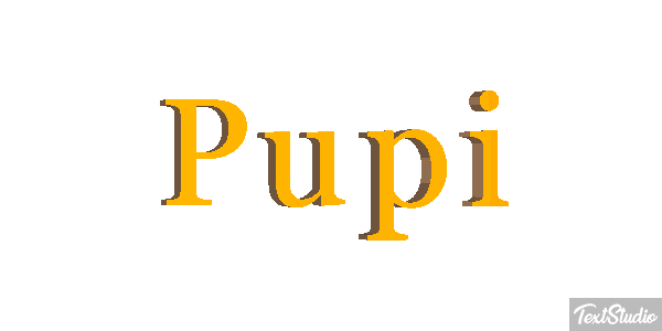 Pupi Text effect