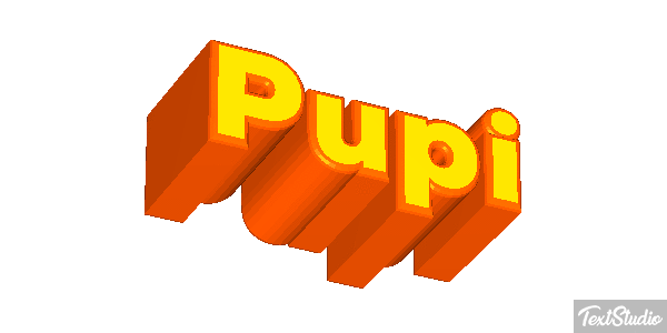 Pupi Text effect