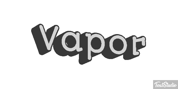 Vapor Efeito do texto