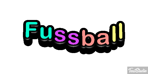 Fussball Text effect