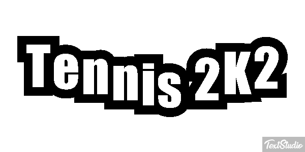 Tennis 2K2 Effetto testo