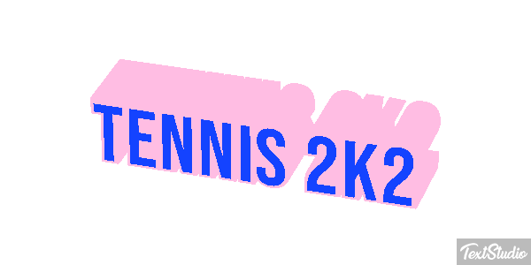 Tennis 2K2 Effetto testo