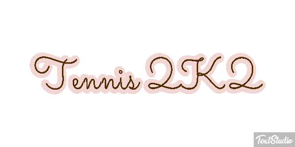 Tennis 2K2 Effetto testo