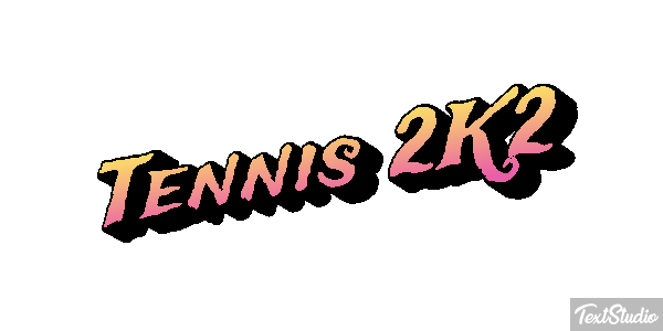 Tennis 2K2 Effetto testo