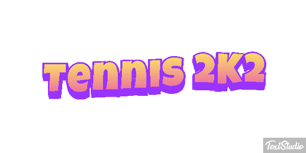 Tennis 2K2 Effetto testo