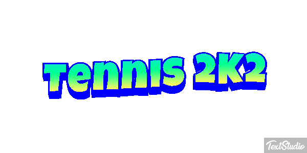 Tennis 2K2 Effetto testo