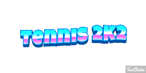 Tennis 2K2 Effetto testo
