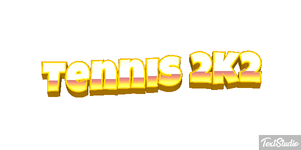 Tennis 2K2 Effetto testo