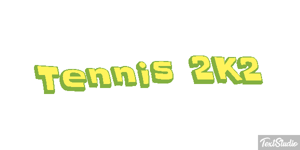 Tennis 2K2 Effetto testo