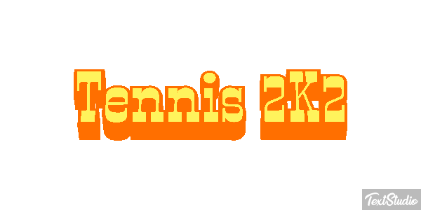 Tennis 2K2 Effetto testo