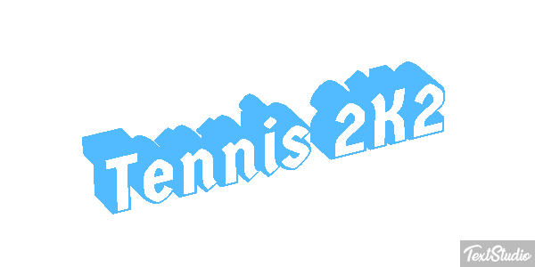 Tennis 2K2 Effetto testo