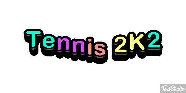 Tennis 2K2 Effetto testo