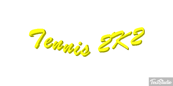 Tennis 2K2 Effetto testo
