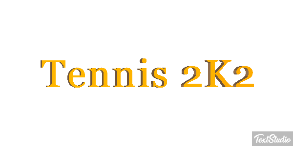 Tennis 2K2 Effetto testo