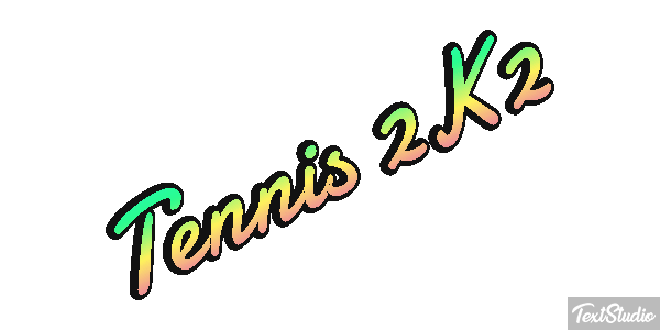 Tennis 2K2 Effetto testo