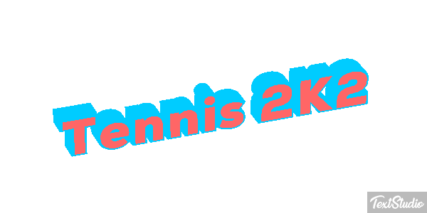 Tennis 2K2 Effetto testo
