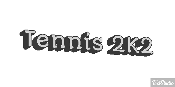 Tennis 2K2 Effetto testo