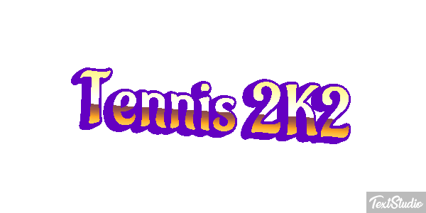 Tennis 2K2 Effetto testo