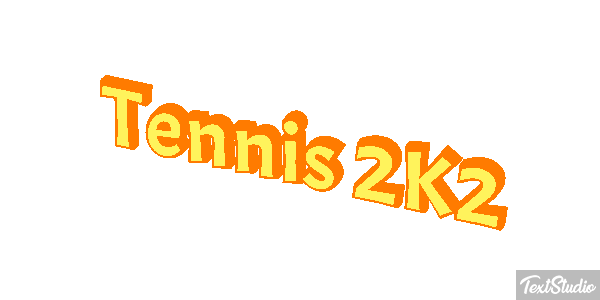 Tennis 2K2 Effetto testo
