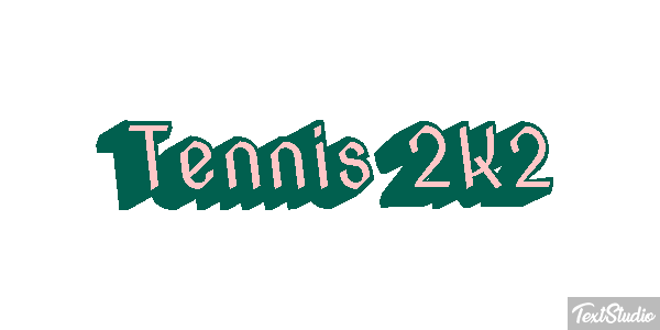 Tennis 2K2 Effetto testo