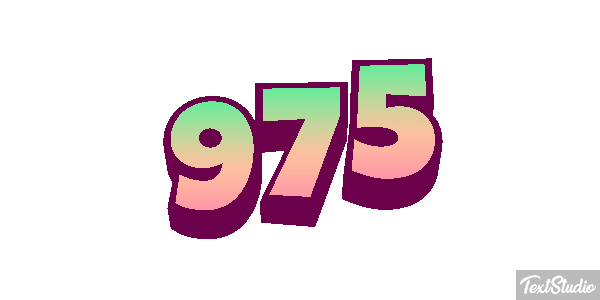 975 Efecto de texto