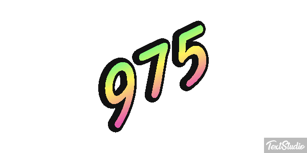 975 Efecto de texto