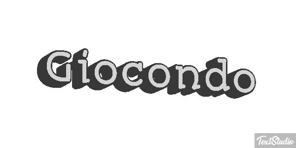 Giocondo Efeito do texto