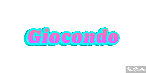 Giocondo Efeito do texto