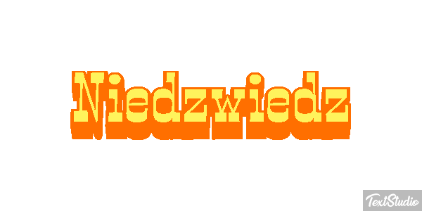 Niedźwiedź Efekt tekstowy