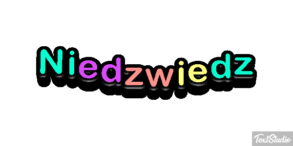 Niedźwiedź Efekt tekstowy