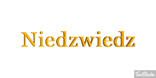 Niedźwiedź Efekt tekstowy