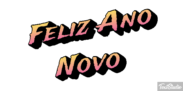 Feliz Ano Novo Efeito do texto