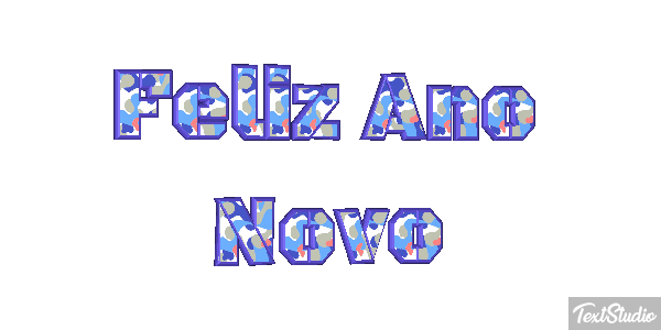 Feliz Ano Novo Efeito do texto
