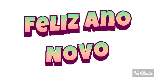 Feliz Ano Novo Efeito do texto