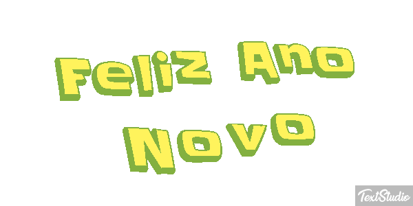 Feliz Ano Novo Efeito do texto
