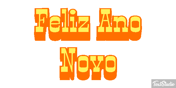 Feliz Ano Novo Efeito do texto