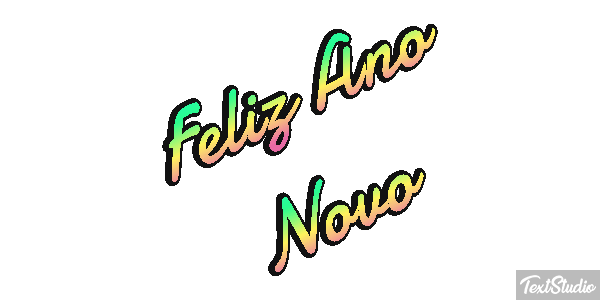 Feliz Ano Novo Efeito do texto